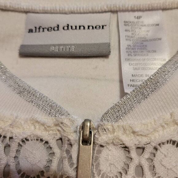 WOMEN'S ALFRED DUNNER ZIP-UP JACKET-SIZE: 14P - Picture 5 of 10